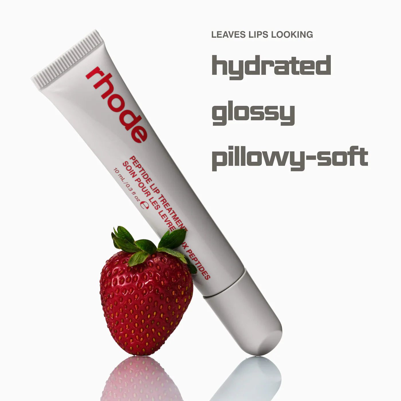 rhode  Peptide Lip Treatment Nourishing Glaze / Strawberry Glaze